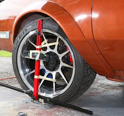 How to do wheel alignment with laser?