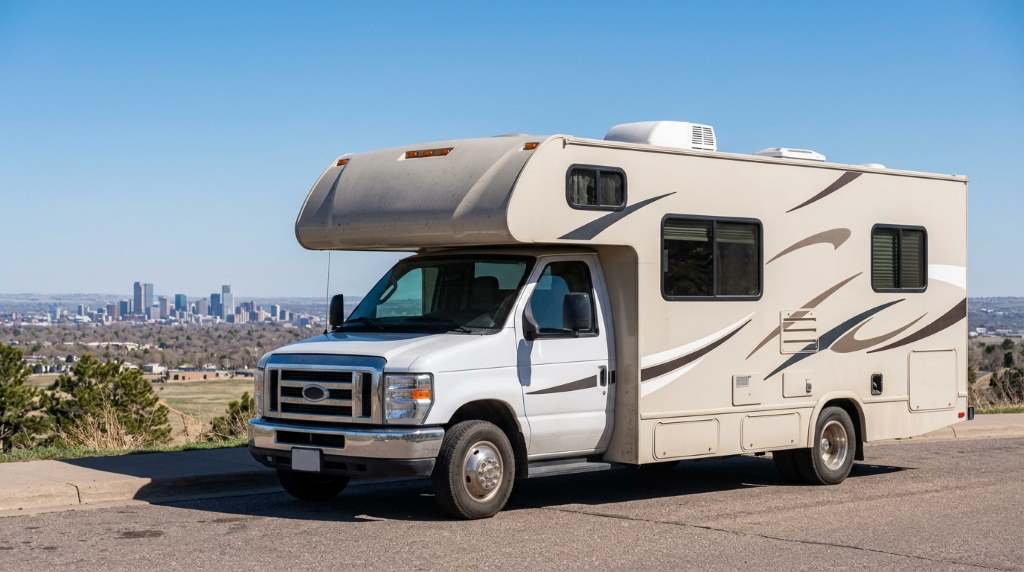 Motorhome brake inspection in Denver workshop